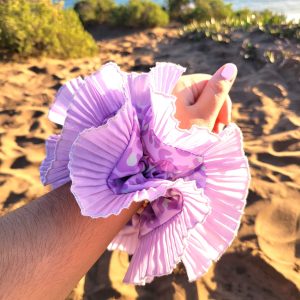 Scrunchie Rumba Doble Print Lila