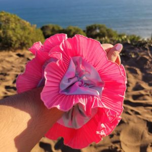 Scrunchie Rumba Doble Rosa
