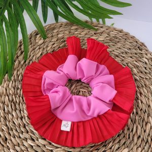 Scrunchie Vuelo Simple Red Rose